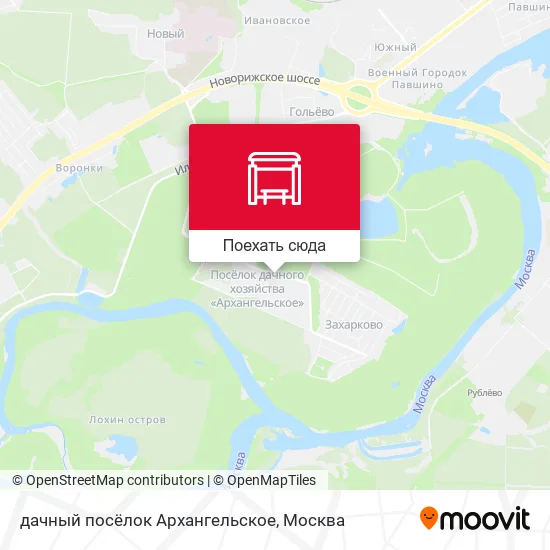 Карта дачный посёлок Архангельское