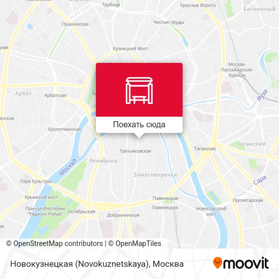 Карта Новокузнецкая (Novokuznetskaya)