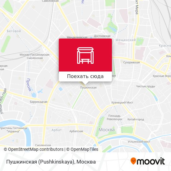 Карта Пушкинская (Pushkinskaya)
