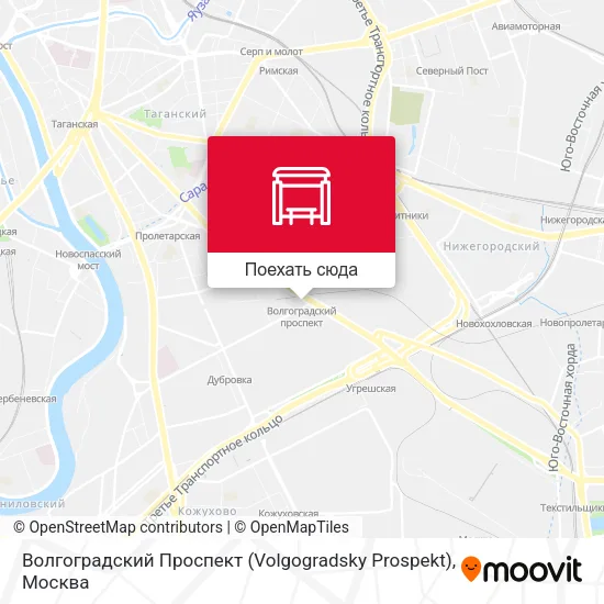 Карта Волгоградский Проспект (Volgogradsky Prospekt)