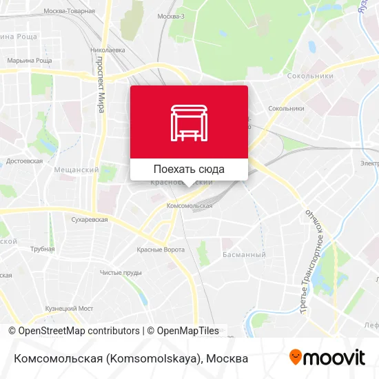 Карта Комсомольская (Komsomolskaya)