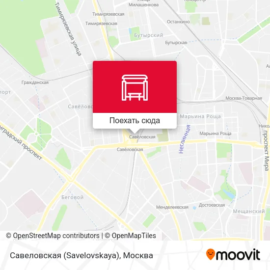 Карта Савеловская (Savelovskaya)