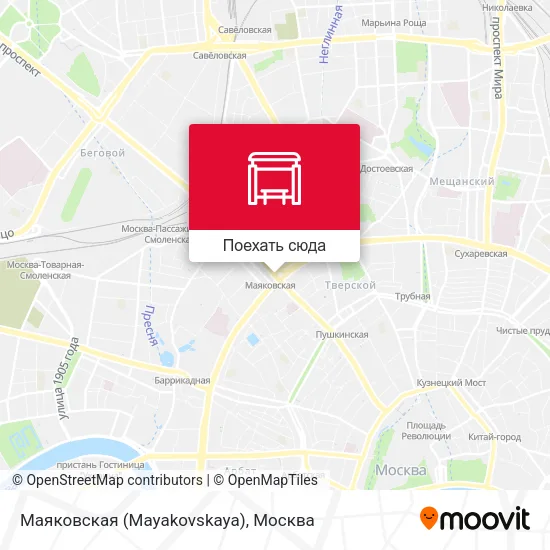 Карта Маяковская (Mayakovskaya)
