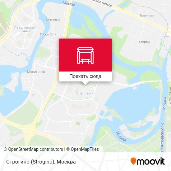 Карта Строгино (Strogino)