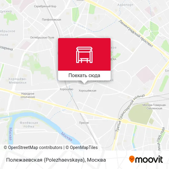 Карта Полежаевская (Polezhaevskaya)
