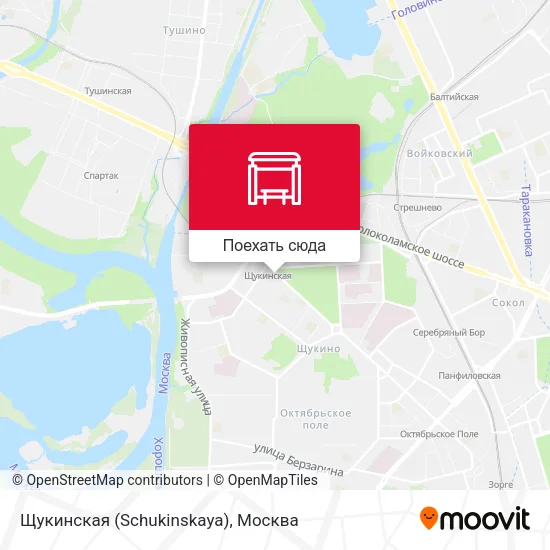 Карта Щукинская (Schukinskaya)