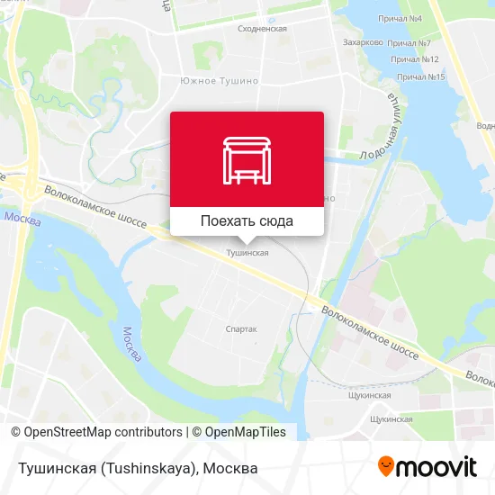 Карта Тушинская (Tushinskaya)