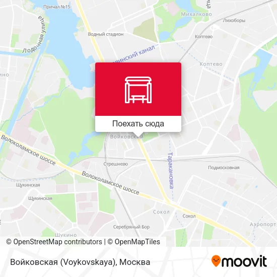Карта Войковская (Voykovskaya)