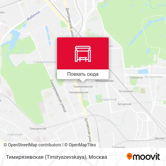 Карта Тимирязевская (Timiryazevskaya)