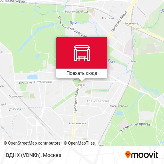 Карта ВДНХ (VDNKh)