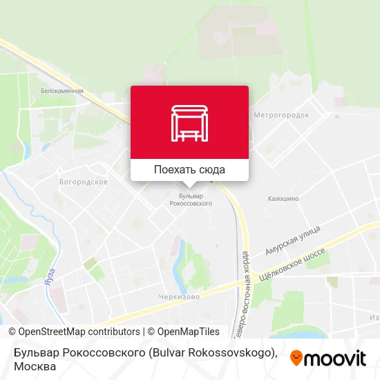 Карта Бульвар Рокоссовского (Bulvar Rokossovskogo)