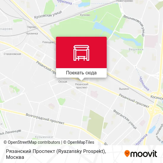 Карта Рязанский Проспект (Ryazansky Prospekt)