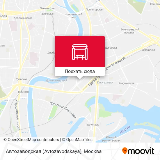 Карта Автозаводская (Avtozavodskaya)