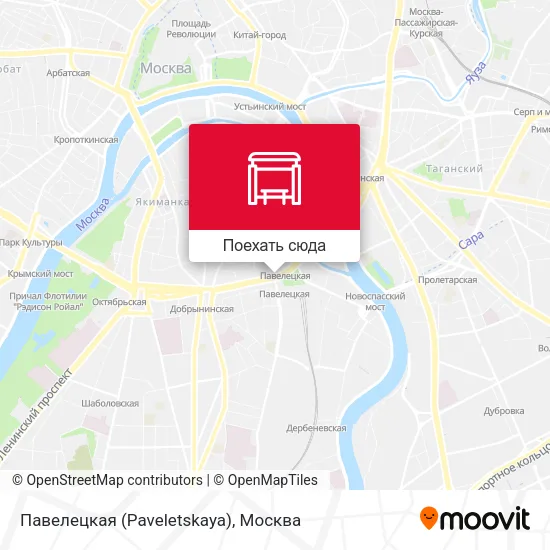 Карта Павелецкая (Paveletskaya)