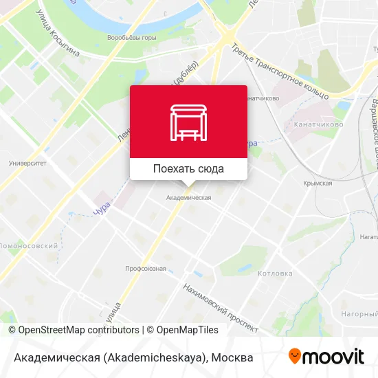 Карта Академическая (Akademicheskaya)