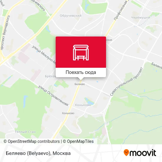Карта Беляево (Belyaevo)
