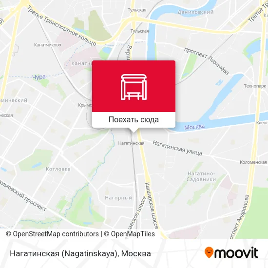 Карта Нагатинская (Nagatinskaya)