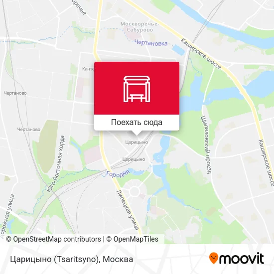 Карта Царицыно (Tsaritsyno)