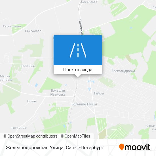 Карта Железнодорожная Улица