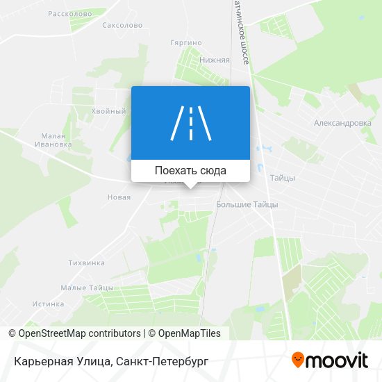 Карта Карьерная Улица