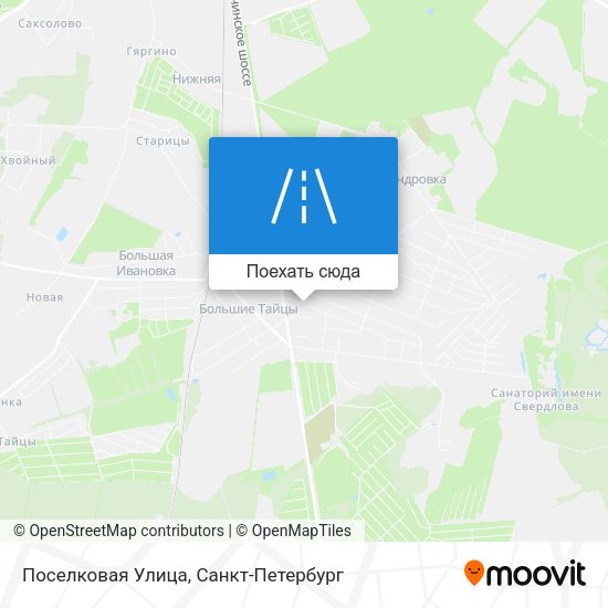 Карта Поселковая Улица