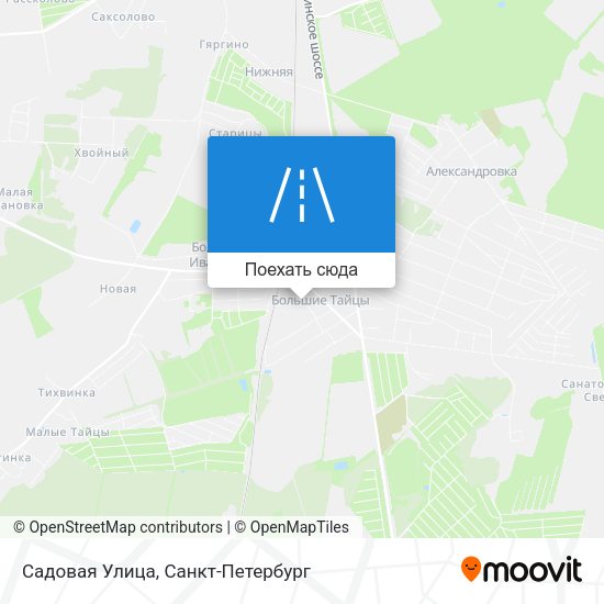 Карта Садовая Улица