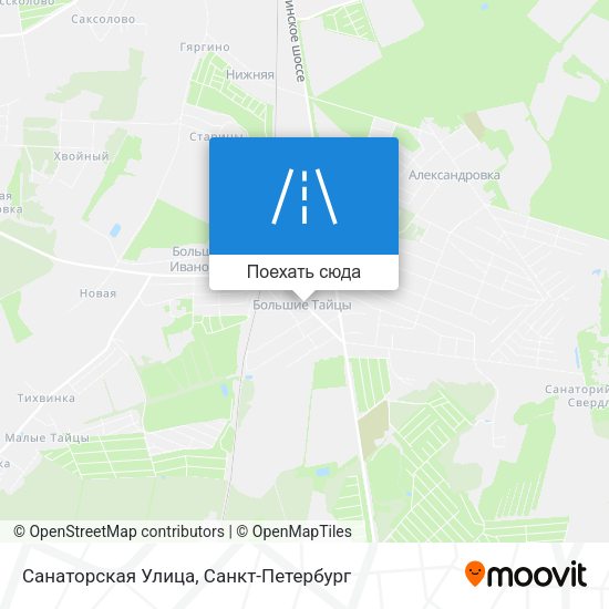 Карта Санаторская Улица