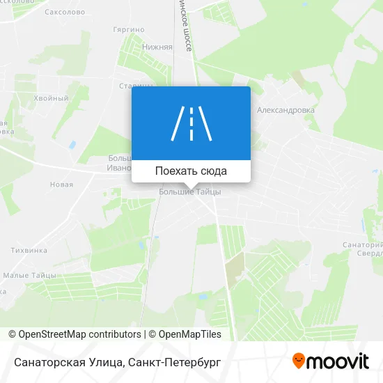 Карта Санаторская Улица