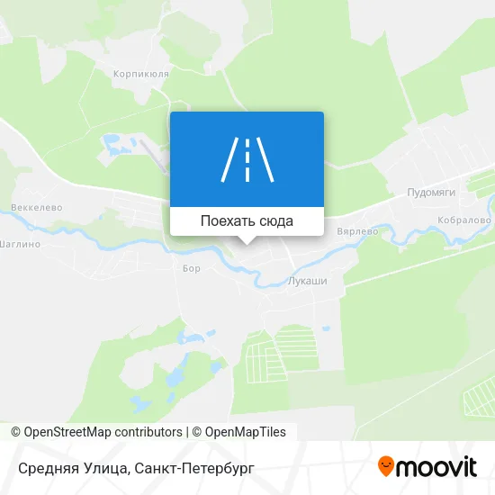 Карта Средняя Улица
