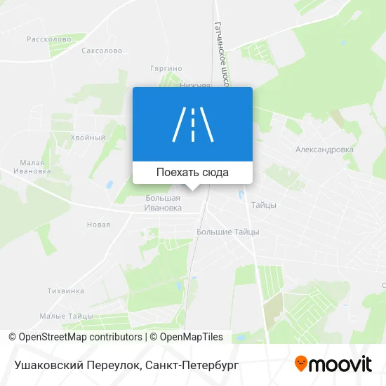 Карта Ушаковский Переулок