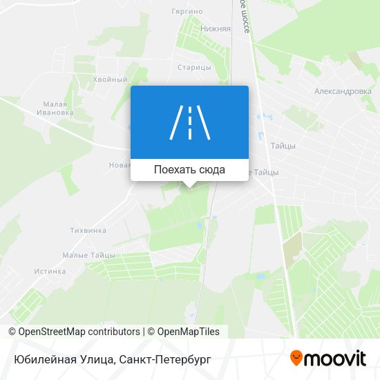 Карта Юбилейная Улица