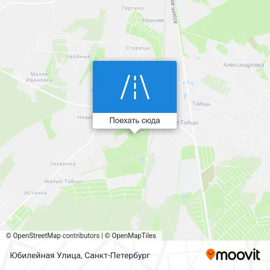 Карта Юбилейная Улица