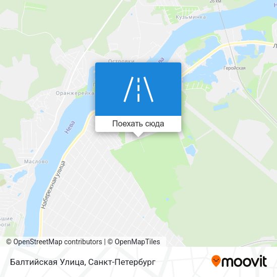 Карта Балтийская Улица
