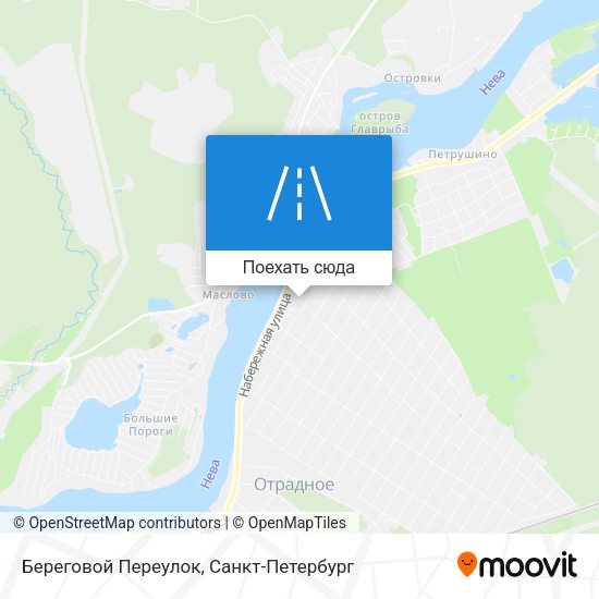 Карта Береговой Переулок