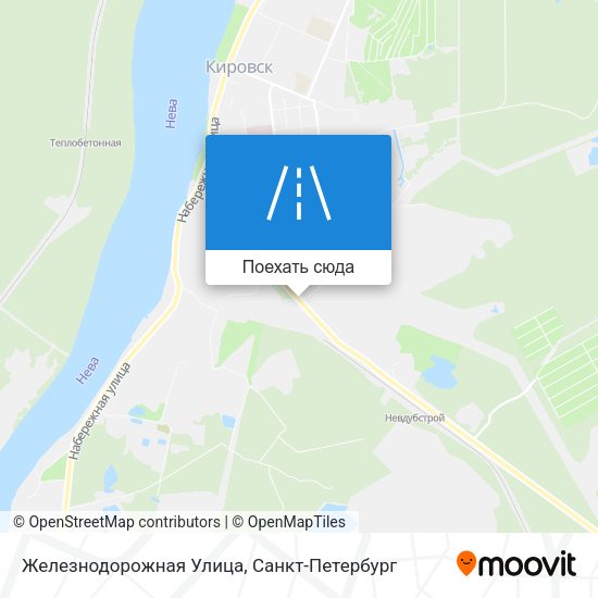 Карта Железнодорожная Улица