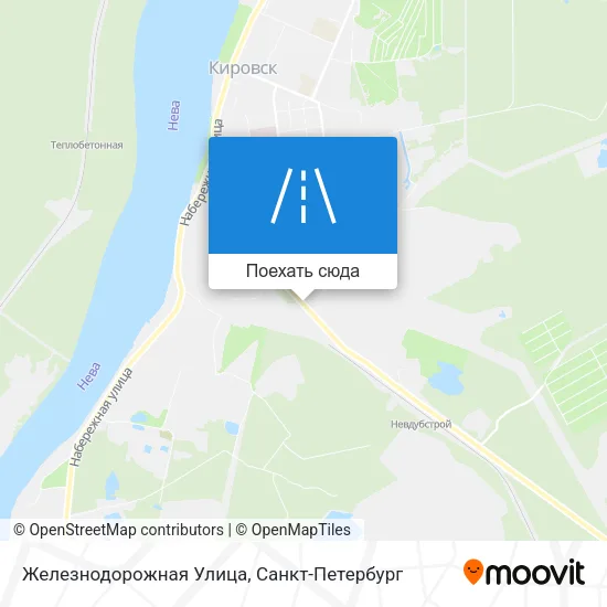 Карта Железнодорожная Улица