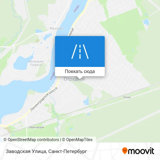 Карта Заводская Улица