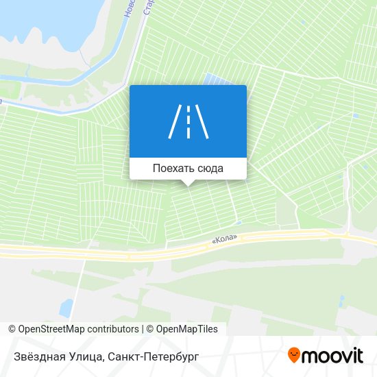 Карта Звёздная Улица