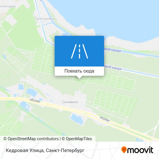 Карта Кедровая Улица