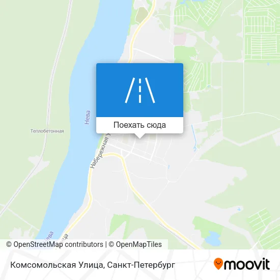 Карта Комсомольская Улица