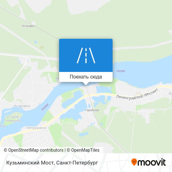 Карта Кузьминский Мост