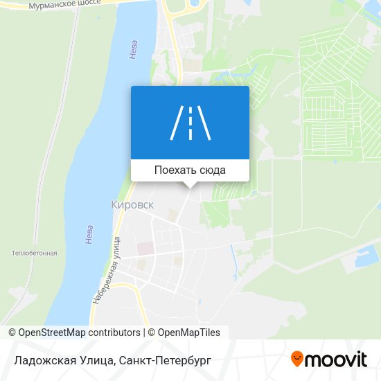 Карта Ладожская Улица