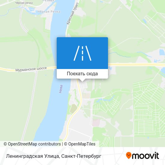 Карта Ленинградская Улица