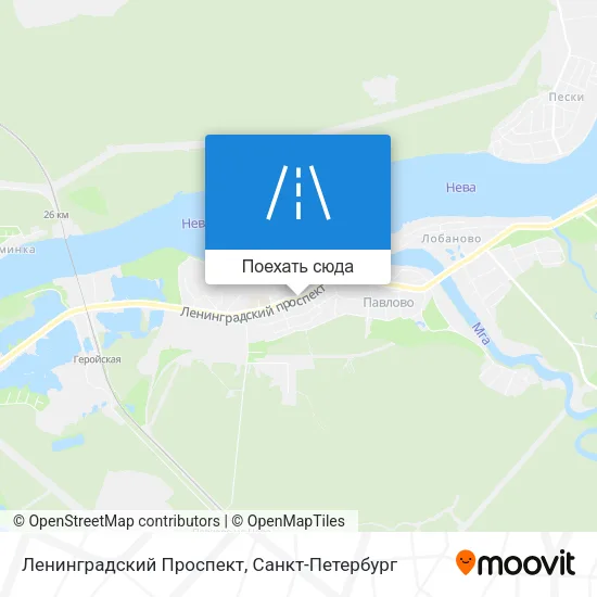 Карта Ленинградский Проспект