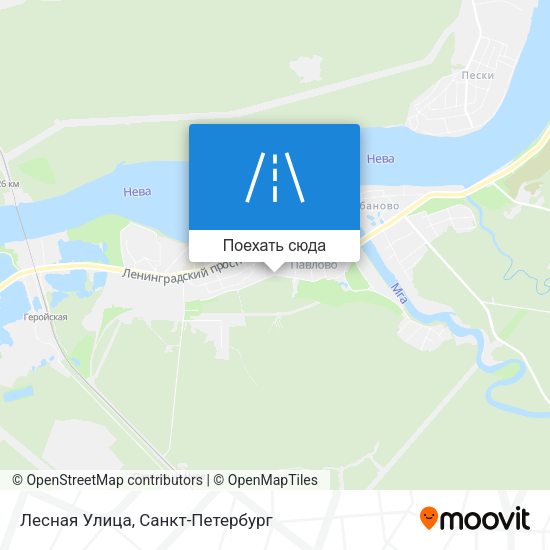 Карта Лесная Улица