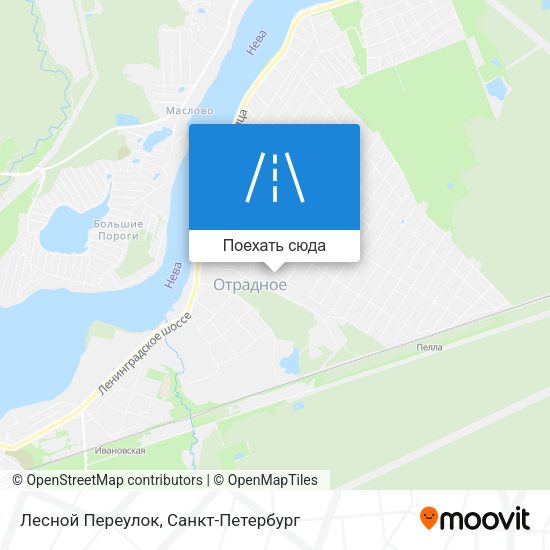 Карта Лесной Переулок