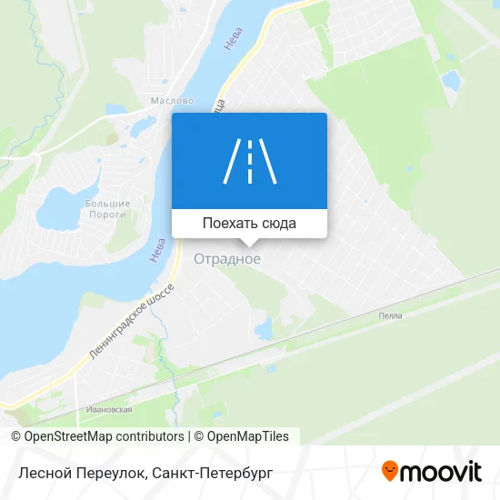 Карта Лесной Переулок