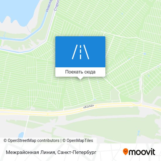 Карта Межрайонная Линия