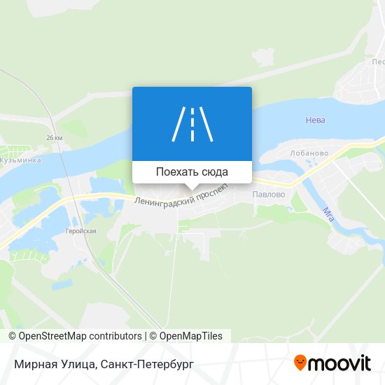 Карта Мирная Улица