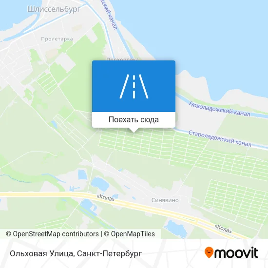 Карта Ольховая Улица